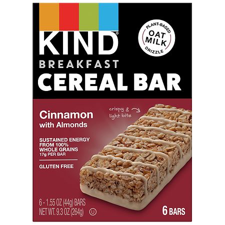 KIND Cereal Bars Cinnamon with Almonds - 1.55 oz x 6 pack