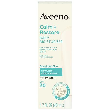 Aveeno Calm + Restore Daily Moisturizer Mineral Sunscreen - 1.7 fl oz