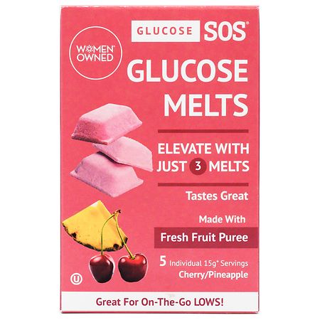 Glucose SOS Oral Melts Cherry/ Pineapple - 5.0 ea