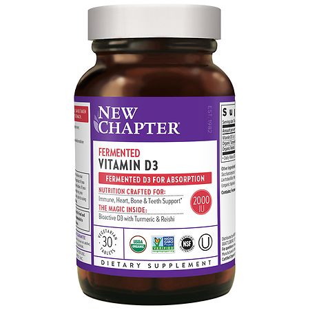 New Chapter Fermented Vitamin D3 Vegetarian Tablets - 30.0 ea