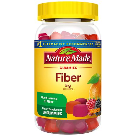 Nature Made Fiber Gummies 5 g Per Serving Orange & Mixed Berry - 90.0 ea