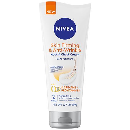 Nivea Q10 Skin Firming & Anti-Wrinkle Neck & Chest Cream - 6.7 oz