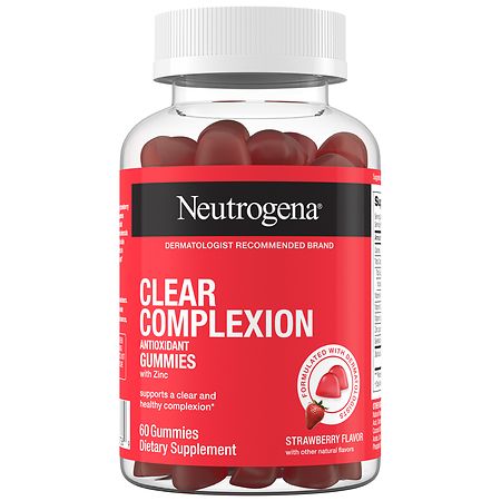 Neutrogena Clear Complexion Antioxidant Gummies Strawberry - 60.0 ea