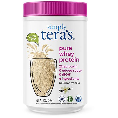 Simply Tera's Pure Whey Protein Bourbon Vanilla - 12.0 oz