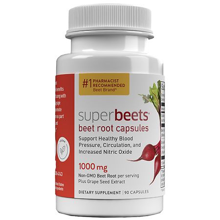 HumanN SuperBeets Beet Root Capsules - 90.0 ea