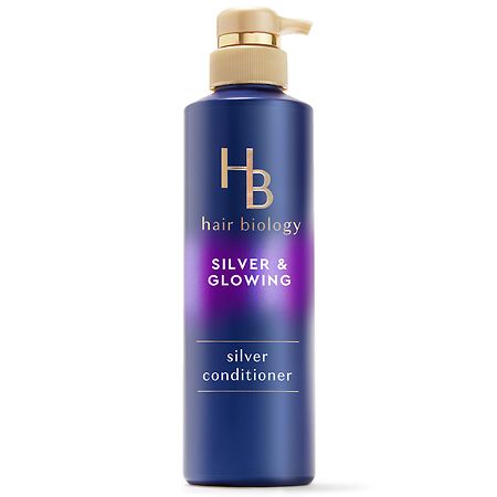 Hair Biology Purple Violet Silver Conditioner For Brassy Color Treated Hair - 12.8 fl oz
