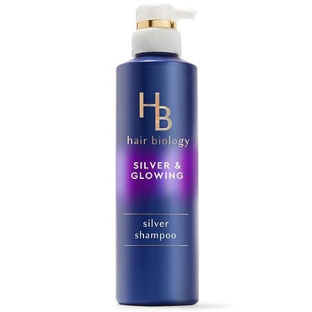 Hair Biology Purple Violet Silver Shampoo For Gray or Blonde Brassy Color Treated Hair - 12.8 fl oz