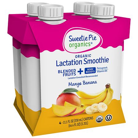 Sweetie Pie Organics Lactation Smoothie - 11.1 fl oz x 4 pack