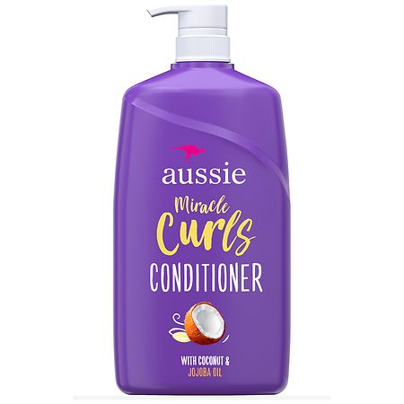 Aussie Miracle Curls with Coconut Oil, Paraben Free Conditioner - 26.2 fl oz