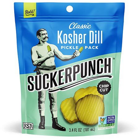 SuckerPunch Classic Dill Pickle Chips - 3.4 fl oz