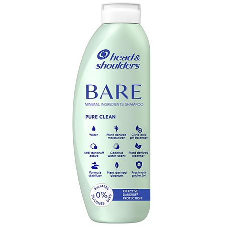 Head & Shoulders Bare Pure Clean Dandruff Shampoo, Anti-Dandruff Treatment - 13.5 fl oz