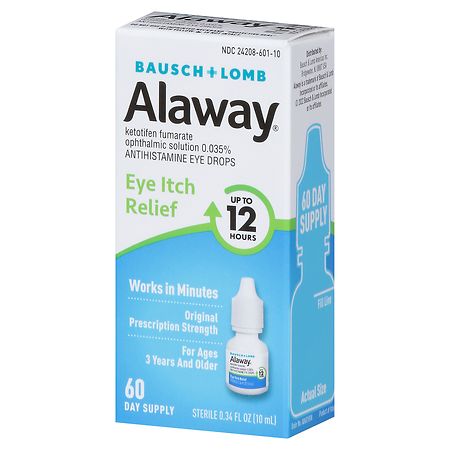 Alaway Eye Drops, Antihistamine, Eye Itch Relief - 0.34 fl oz