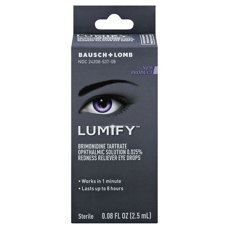 Bausch + Lomb Lumify Eye Drops, Redness Reliever, Sterile - 0.08 fl oz