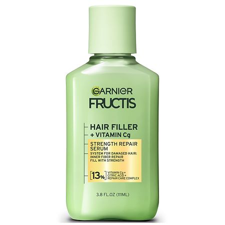 Garnier Fructis Hair Filler Strength Repair Serum Treatment With Vitamin Cg For Weak, Damaged Hair - 3.8 fl oz