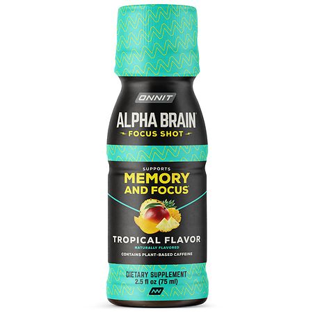 Alpha Brain Focus Shot - 2.5 fl oz x 6 pack