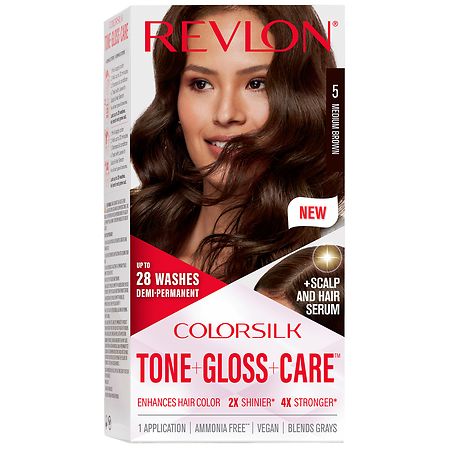 Revlon ColorSilk Tone + Gloss + Care Demi-Permanent Hair Color - 1.0 ea