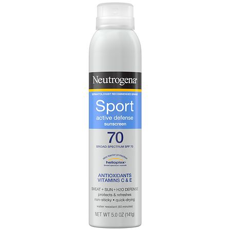 Neutrogena Sport Active Defense SPF 70 Sunscreen Spray - 5.0 oz