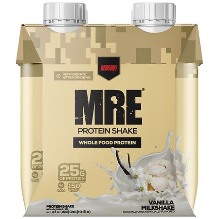 Redcon1 MRE Ready To Drink Protein Shake Vanilla Milkshake - 4.0 ea