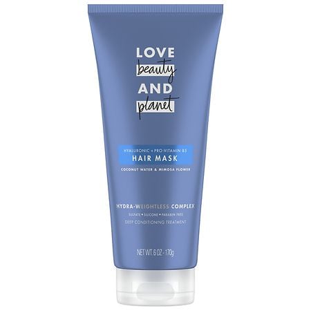 Love, Beauty and Planet Hair Mask Deep Conditioning Treatment Coconut Water & Mimosa Flower - 6.0 oz