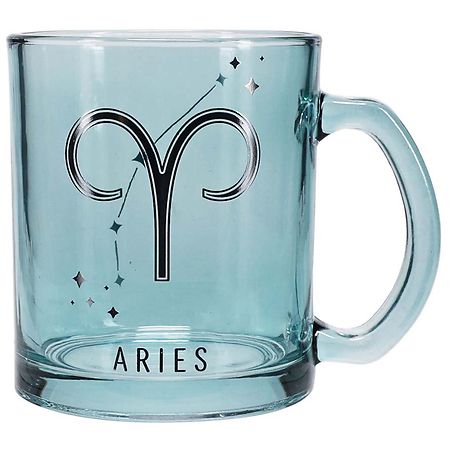 Festive Voice Aries Zodiac Glass Mug - 1.0 ea