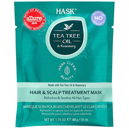 Hask Tea Tree Oil & Rosemary Hair & Scalp Treatment Mask - 1.75 oz