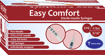 EasyComfort Syringe 31g 1/2cc