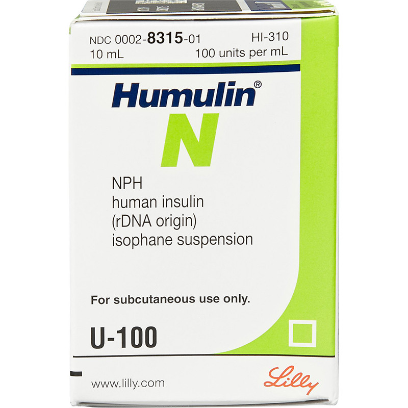 Humulin LILLY N vial. 10ml