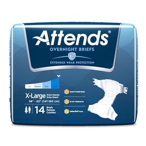 Attends&#194;&#174; Overnight Briefs, XL, 58&quot; to 63&quot; Circumference