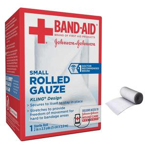 J &amp; J Band-aid First Aid Rolled Gauze, 2&quot; X 2.5 Yards