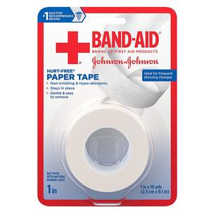 Band-aid First Aid Hurt-free Paper Tape, 1&quot; X 10 Yards