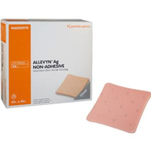 Allevyn Ag Non-adhesive Absorbent Silver Barrier Hydrocellular Dressing 2&quot; X 2&quot;