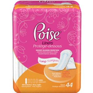 Kimberly Clark Poise&#194;&#174; Pantyliner Very Light Extra Coverage, Discreet Protection