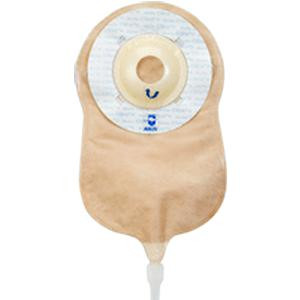 Marlen Manufacturing UltraLite&#226;&#8222;&#162; One-piece Urostomy Pouch with Skin Shield&#226;&#8222;&#162; Shallow Convex Adhesive Skin Barrier and E-Z Drain Valve 1&quot; Opening, 9-1/4&quot; L x