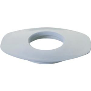 All-Flexible Oval Convex Mounting Ring 1-1/4&quot; Opening, 3-3/4&quot; x 2-3/4&quot;, Green Neoprene Rubber
