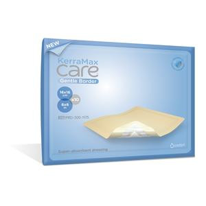 Crawford KerraMax Care&#194;&#174; Gentle Border Wound Dressing, 6&quot; x 10&quot;