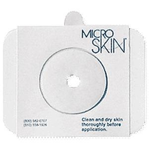 Cymed Two-Piece Pre-cut MicroSkin&#194;&#174; Adhesive Barrier with 3mm Thin MicroDerm&#226;&#8222;&#162; Washer 1-3/8&quot; Stoma Opening, Transparent, Durable, Breathable, Waterproof