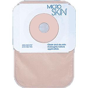 One-piece Colostomy Closed-end Pouch with Microskin&#194;&#174; Adhesive Plain Barrier and MicroDerm&#226;&#8222;&#162; Thin Washer 1&quot; Stoma Opening