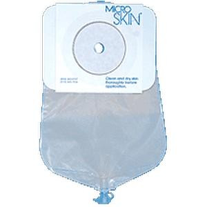 Cymed One-piece Urostomy Pouch with Pre-cut MicroSkin&#194;&#174; Barrier and 3mm Thin MicroDerm&#226;&#8222;&#162; Washer 1&quot; Stoma Opening, 9&quot; L,
