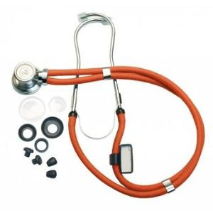 American Diagnostic Sprague-Rappaport Type Stethoscope with Accessory Pack, Neon Orange