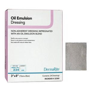 Oil Emulsion Non-adherent Wound Dressing, 3&quot; X 8&quot;