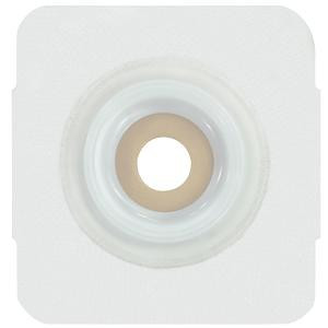 Securi-t Usa Extended Wear Convex Pre-cut 3/4&quot; Wafer White Tape Collar (4&quot; X 4&quot;)