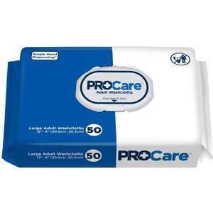 ProCare&#226;&#8222;&#162; Adult Washcloth, 12&quot; x 8&quot;, Soft Pack - Temporary Replacement for FQDW501