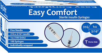 EasyComfort Syringe 31g 1cc