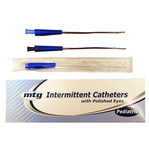 Mtg Coude Tip Intermittent Catheter, 8 Fr, 10&quot; Vinyl Catheter With Handling Sleeve