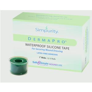 Simpurity Dermapro Waterproof Silicone Tape, 1&quot; X 5yd