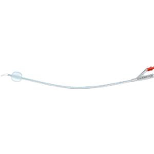 Tiemann 2-way 100% Silicone Foley Catheter 18 Fr 5 Cc