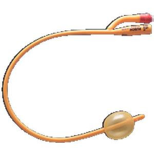 Gold 2-way Silicone-coated Foley Catheter 12 Fr 30 Cc