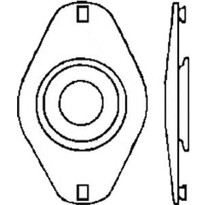 Convert-a-pouch Convex Face Plate, 1&quot;, 2/package