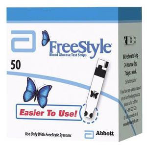 Freestyle Blood Glucose Test Strip (50 Count) Retail