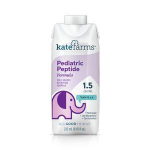 Kate farms&#194;&#174; Pediatric Peptide Supplemental Formula, 1.5cal/mL, Vanilla, 8.45 oz